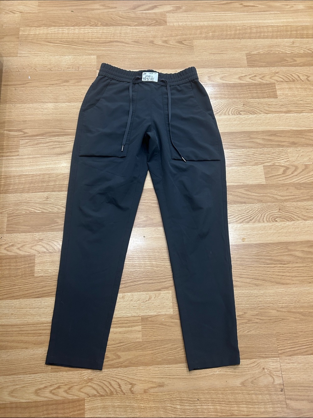 O4     Men’s Black Drawstring Casual Pants